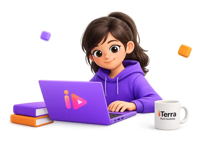 Fetiță la laptop