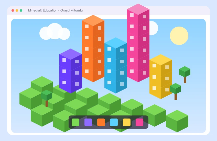Orașul viitorului în Minecraft